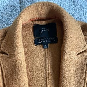 J Crew Italian Boiled Wool Coat